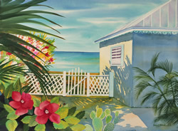 Water color Caribbean